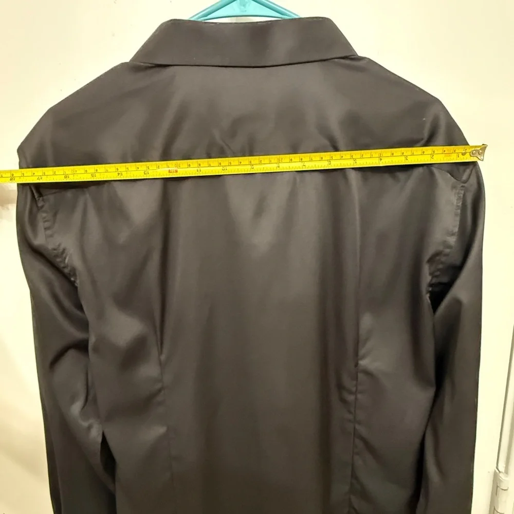 Jemitop Men's Black Shirt Jacket with Red Trim Size M - Picture 9 of 9